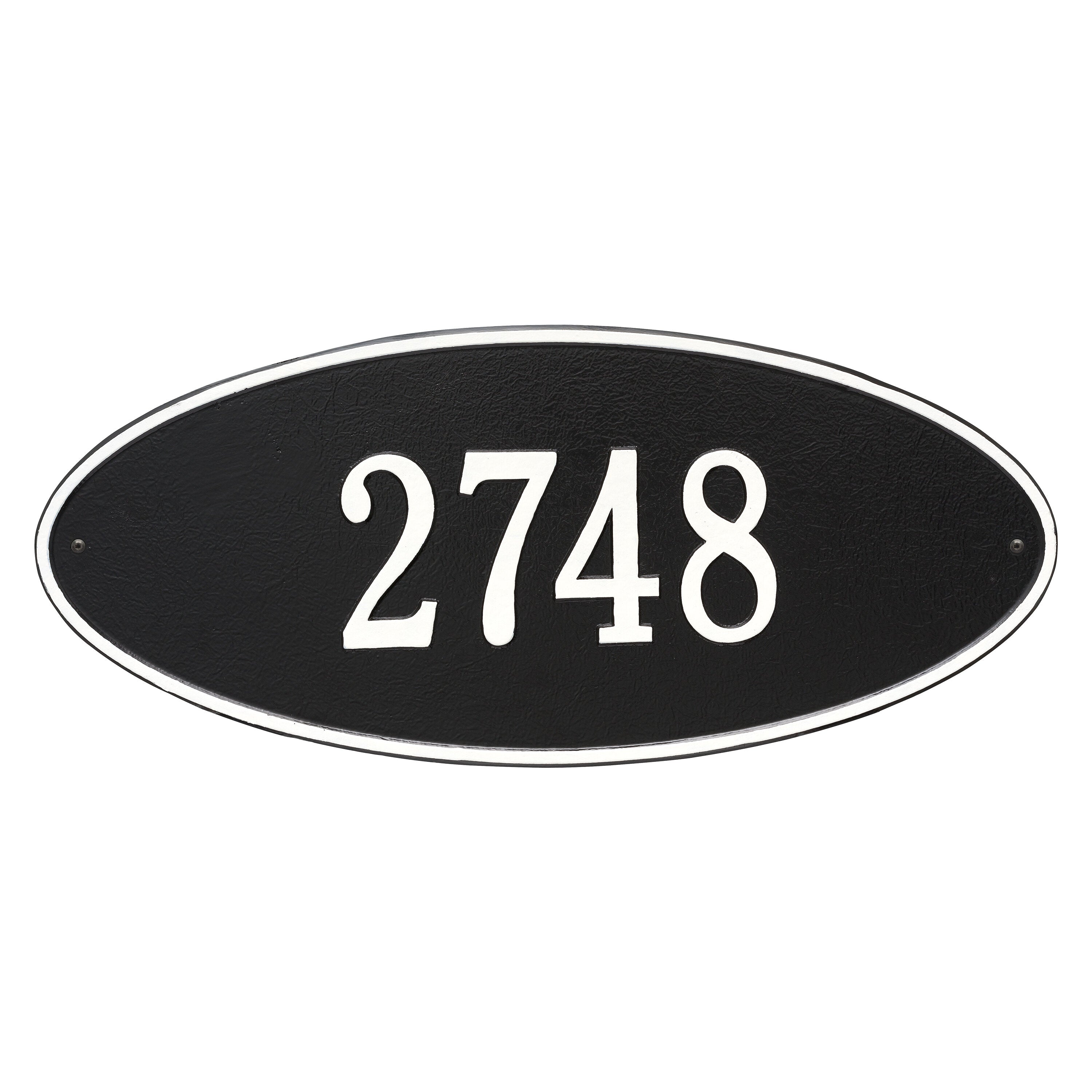 Madison Oval Estate Wall Address Plaque