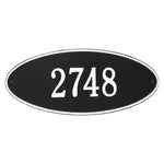 Madison Oval Estate Wall Address Plaque