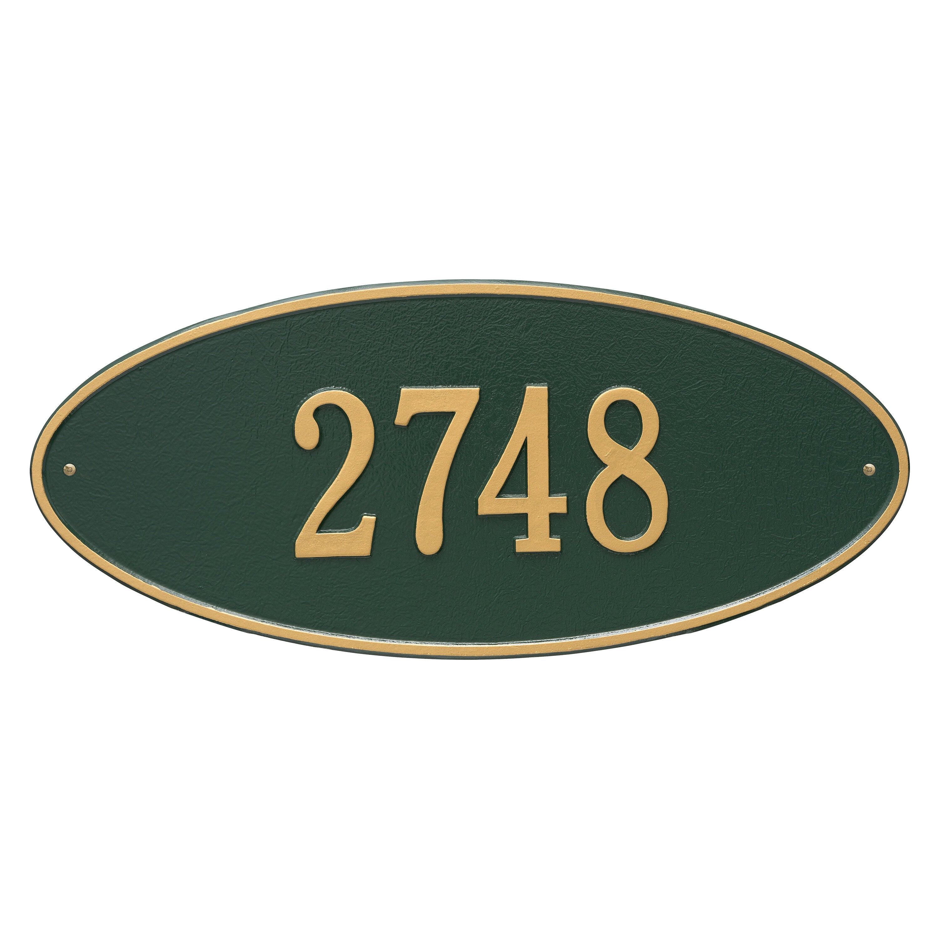 Madison Oval Estate Wall Address Plaque