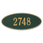 Madison Oval Estate Wall Address Plaque