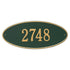 Madison Oval Estate Wall Address Plaque