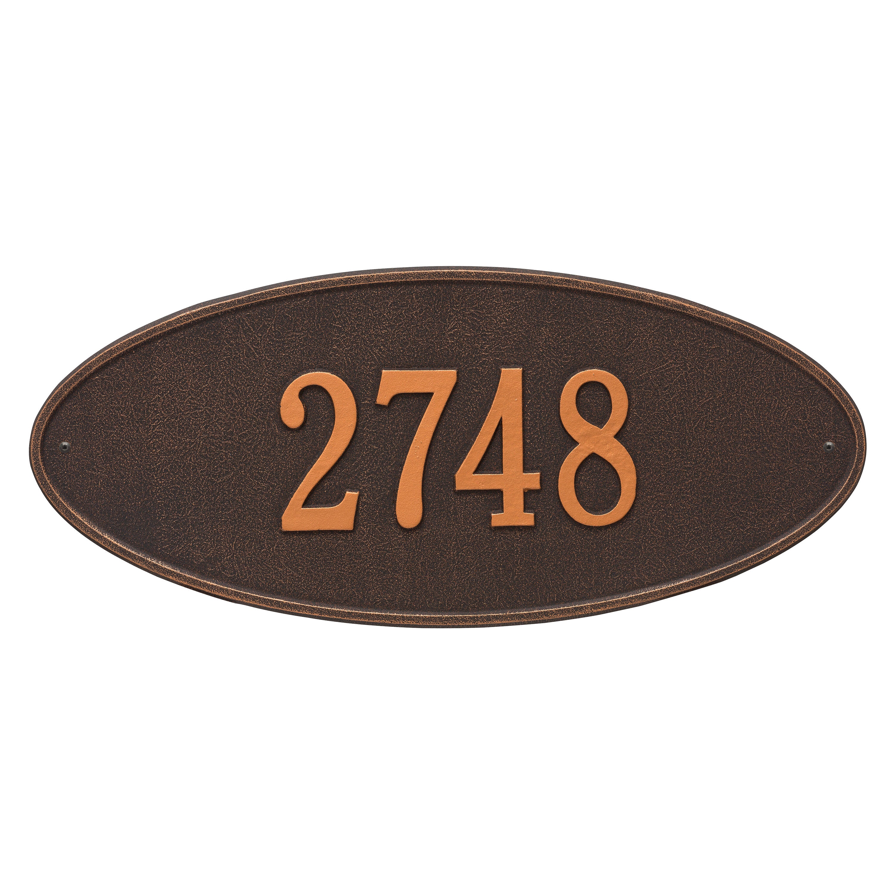Madison Oval Estate Wall Address Plaque
