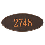 Madison Oval Estate Wall Address Plaque