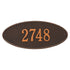 Madison Oval Estate Wall Address Plaque