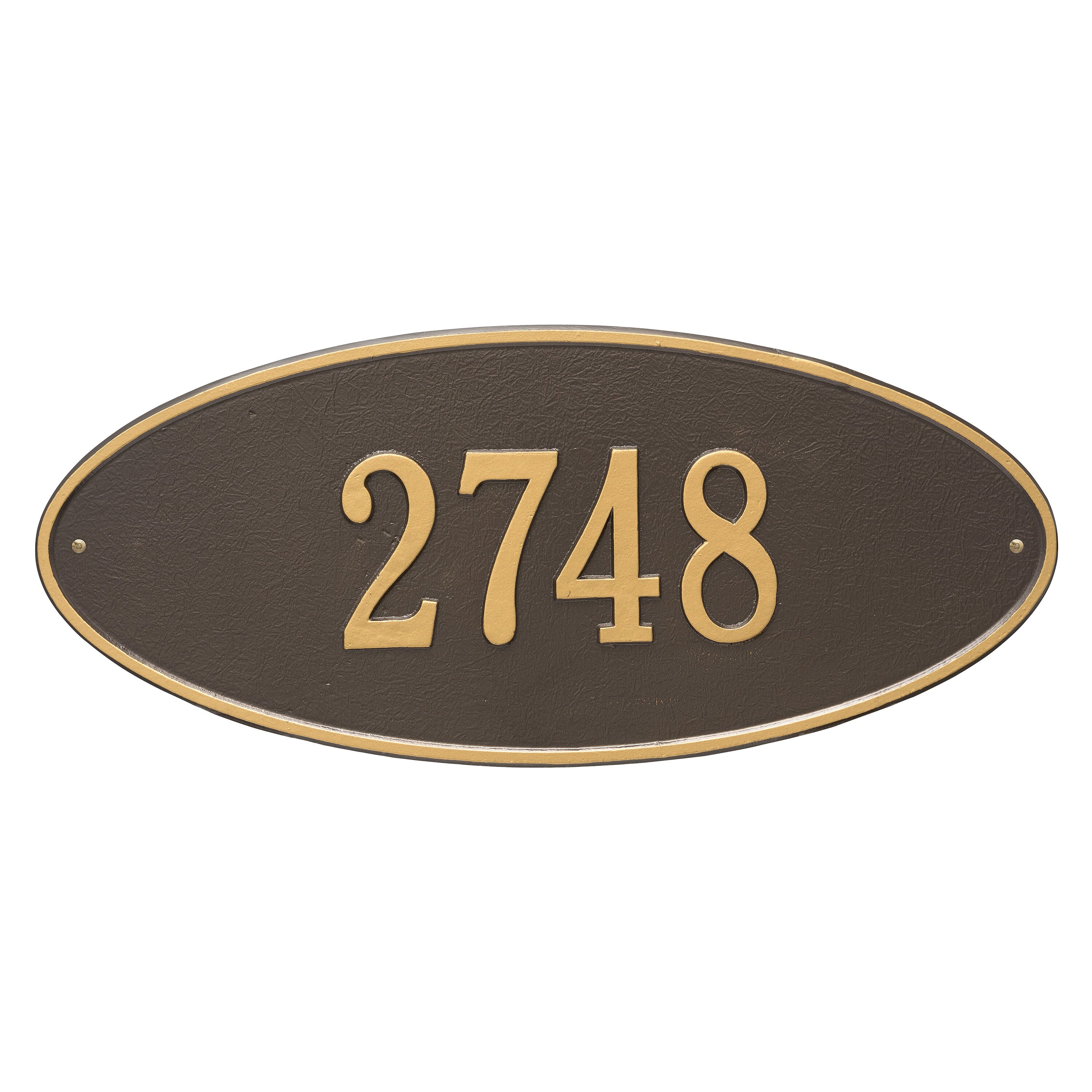 Madison Oval Estate Wall Address Plaque