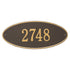 Madison Oval Estate Wall Address Plaque