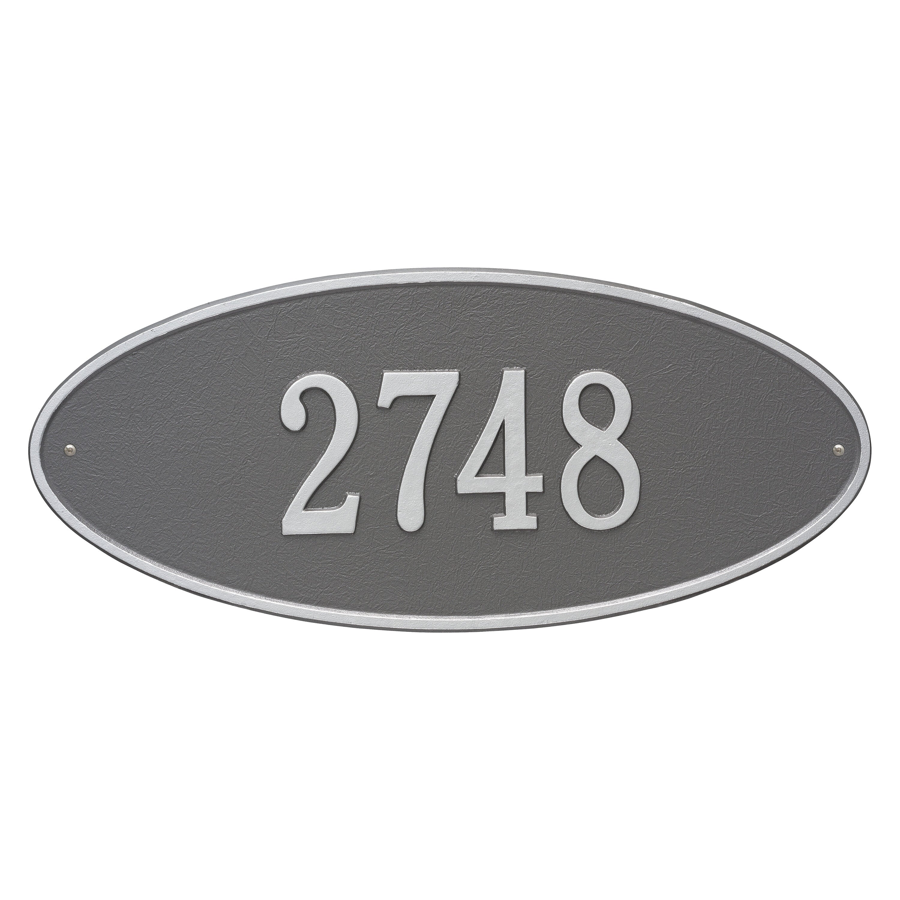 Madison Oval Estate Wall Address Plaque