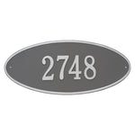 Madison Oval Estate Wall Address Plaque