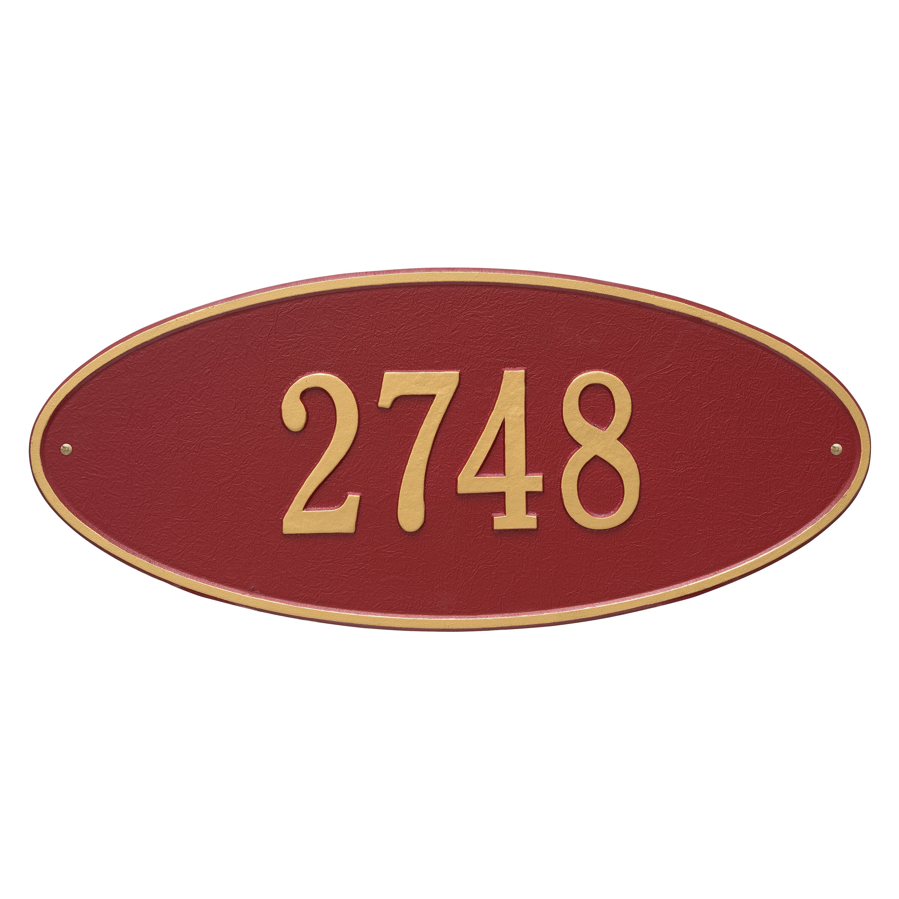 Madison Oval Estate Wall Address Plaque