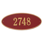 Madison Oval Estate Wall Address Plaque