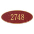 Madison Oval Estate Wall Address Plaque