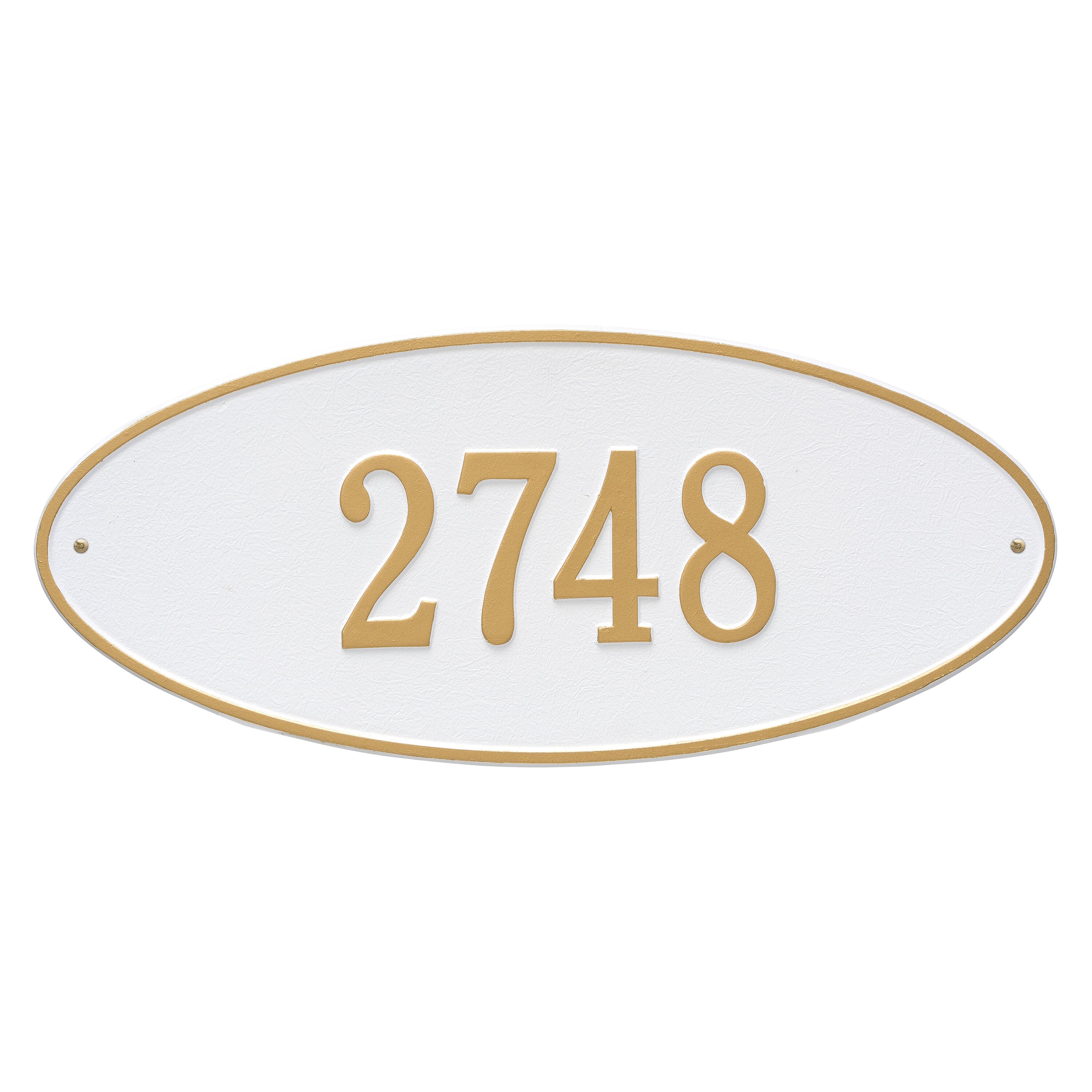 Madison Oval Estate Wall Address Plaque