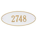 Madison Oval Estate Wall Address Plaque