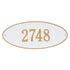 Madison Oval Estate Wall Address Plaque