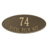 Madison Oval Estate Wall Address Plaque
