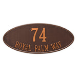 Madison Oval Estate Wall Address Plaque