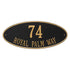 Madison Oval Estate Wall Address Plaque