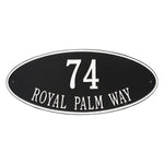 Madison Oval Estate Wall Address Plaque