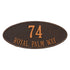 Madison Oval Estate Wall Address Plaque