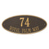 Madison Oval Estate Wall Address Plaque