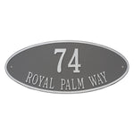 Madison Oval Estate Wall Address Plaque