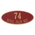 Madison Oval Estate Wall Address Plaque