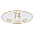 Madison Oval Estate Wall Address Plaque