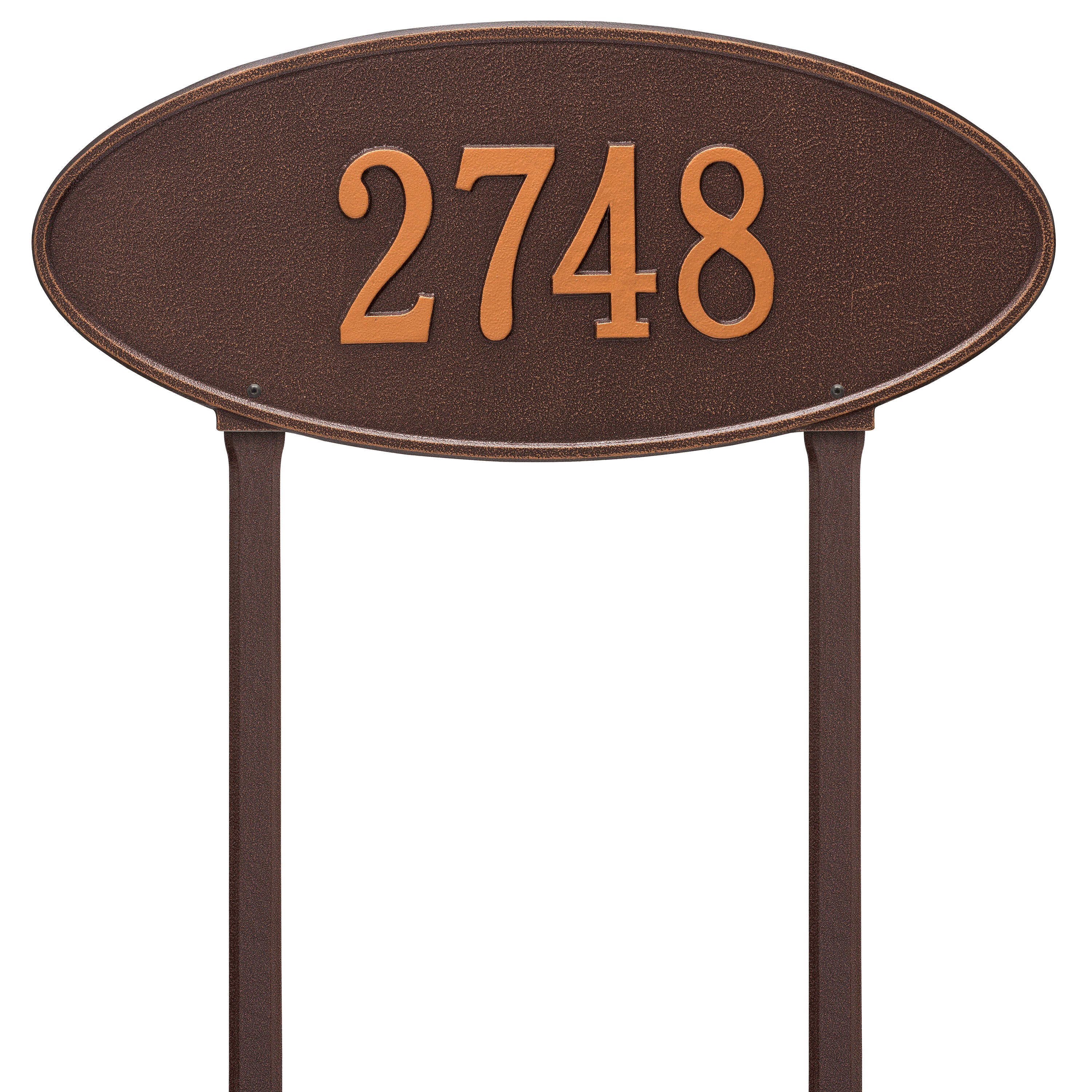 Madison Oval Estate Lawn Address Plaque