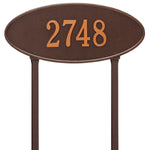Madison Oval Estate Lawn Address Plaque