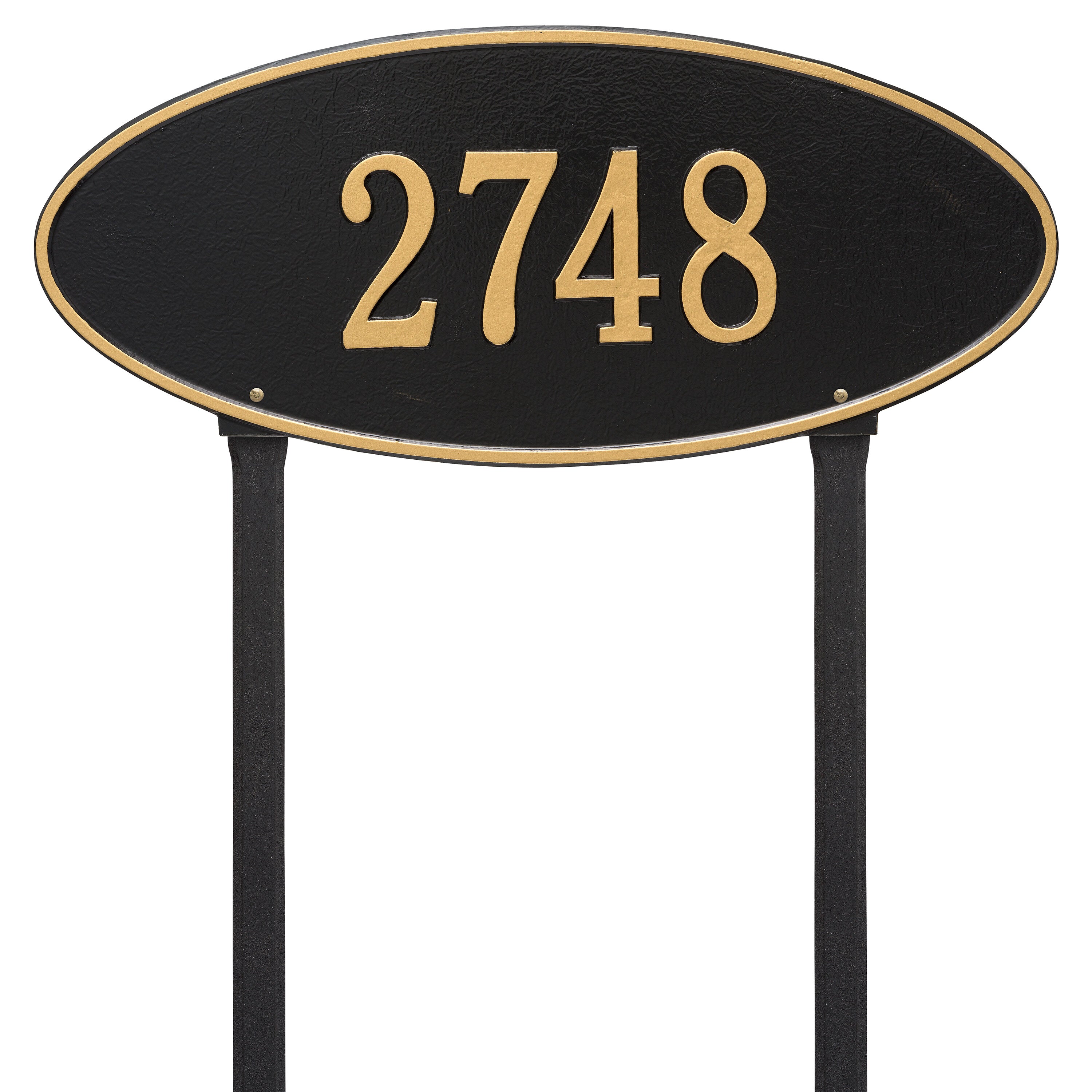 Madison Oval Estate Lawn Address Plaque