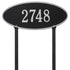 Madison Oval Estate Lawn Address Plaque