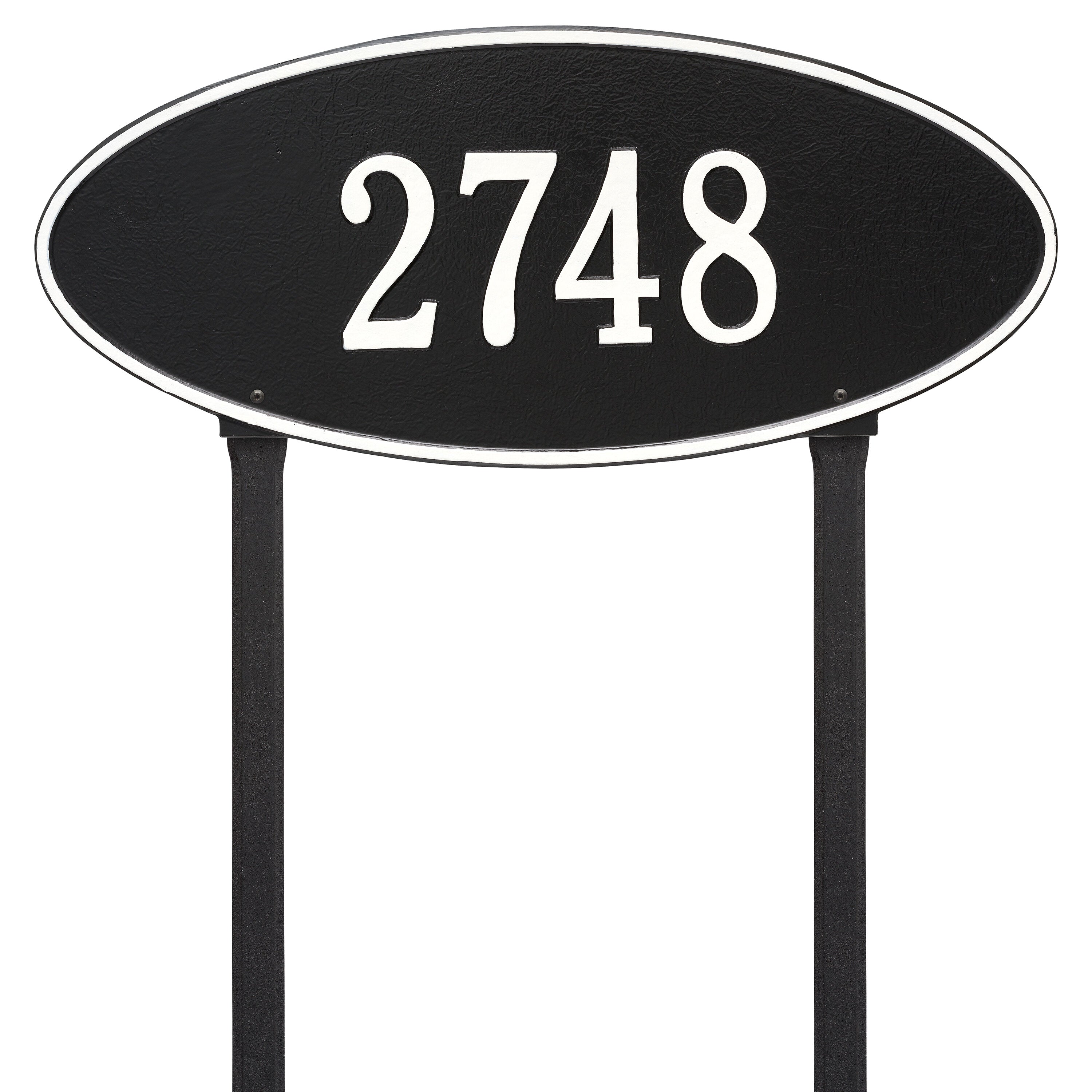 Madison Oval Estate Lawn Address Plaque