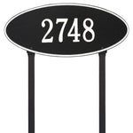 Madison Oval Estate Lawn Address Plaque