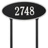 Madison Oval Estate Lawn Address Plaque