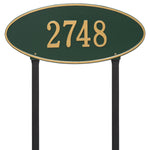 Madison Oval Estate Lawn Address Plaque