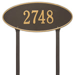 Madison Oval Estate Lawn Address Plaque