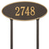 Madison Oval Estate Lawn Address Plaque