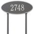 Madison Oval Estate Lawn Address Plaque