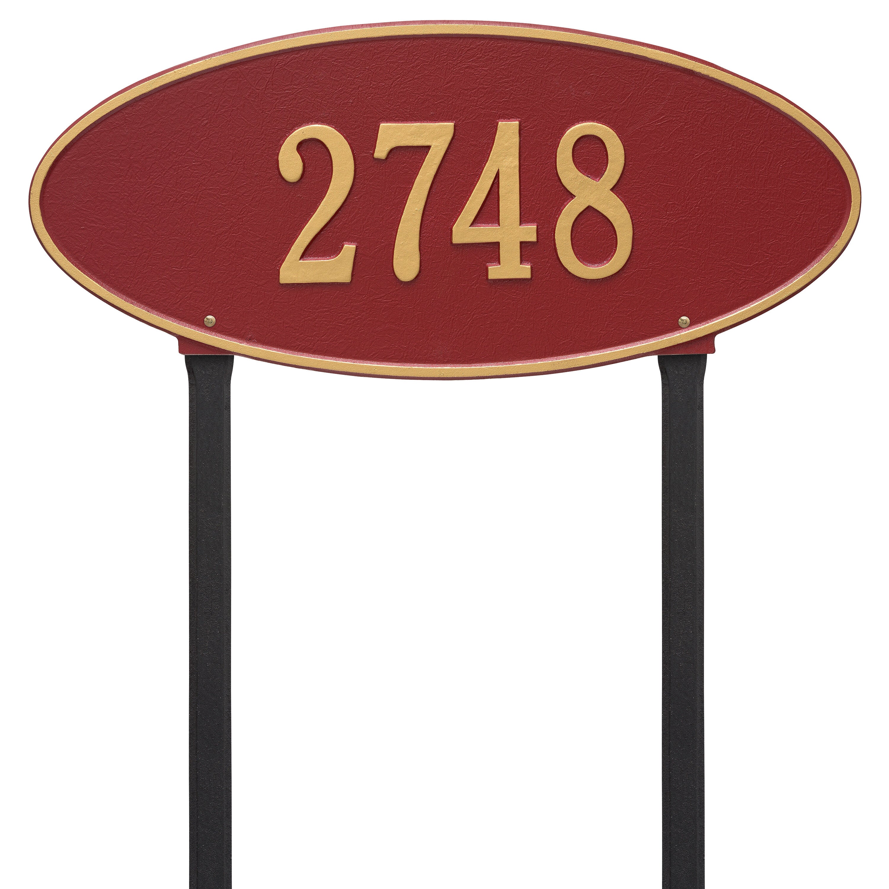 Madison Oval Estate Lawn Address Plaque