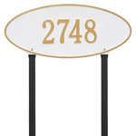 Madison Oval Estate Lawn Address Plaque