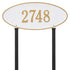 Madison Oval Estate Lawn Address Plaque