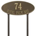Madison Oval Estate Lawn Address Plaque