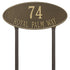 Madison Oval Estate Lawn Address Plaque