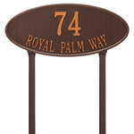 Madison Oval Estate Lawn Address Plaque