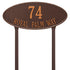 Madison Oval Estate Lawn Address Plaque