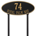 Madison Oval Estate Lawn Address Plaque