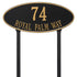 Madison Oval Estate Lawn Address Plaque