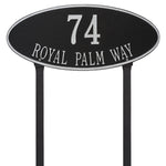 Madison Oval Estate Lawn Address Plaque