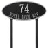 Madison Oval Estate Lawn Address Plaque