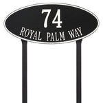 Madison Oval Estate Lawn Address Plaque